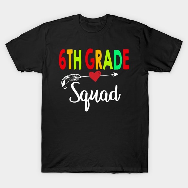 3rd Grade Squad Teacher Back To School T-Shirt by aaltadel